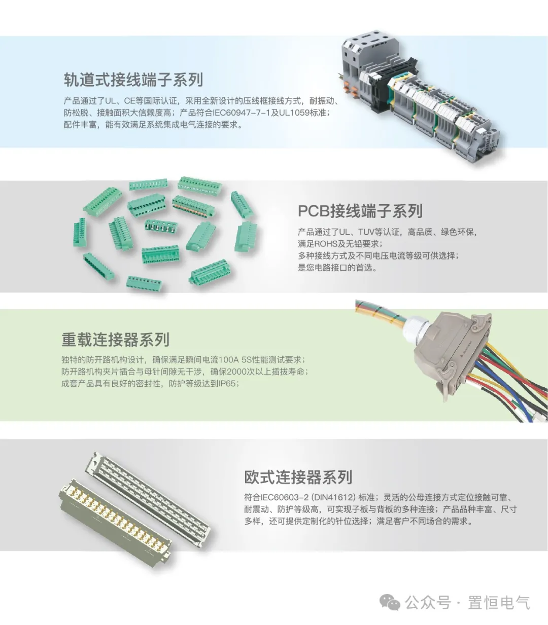 置恒卓能參展產品類型