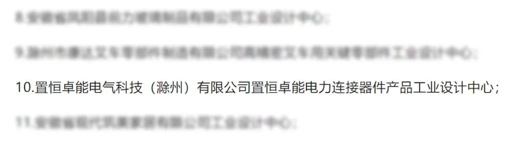 置恒卓能獲新榮譽—“滁州市級工業設計中心”！
